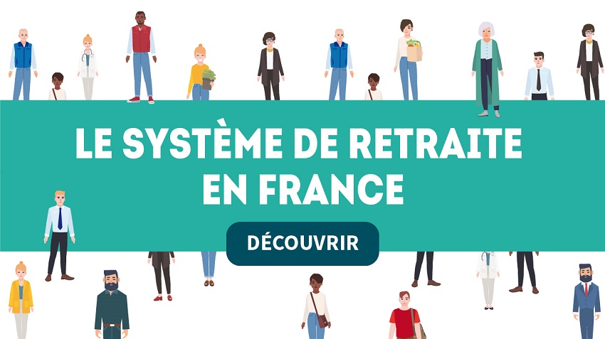 Infographie sur le système de retraite en France