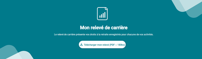 Image d'illustration du téléchargement du relevé de carrière sur le service "Voir ma carrière"