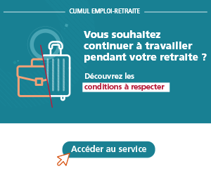 Vous souhaitez continuer à travailler pendant votre retraite ? Découvrez les conditions à respecter. Accéder au service en cliquant sur ce lien 