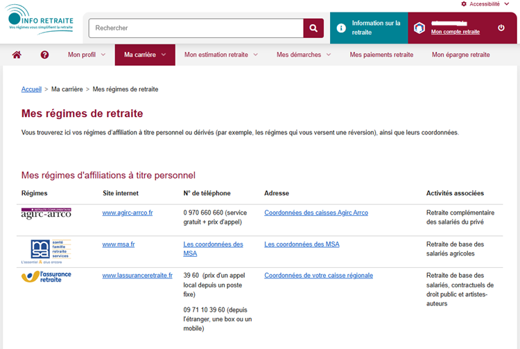 Image d'illustration du service Mes régimes de retraite