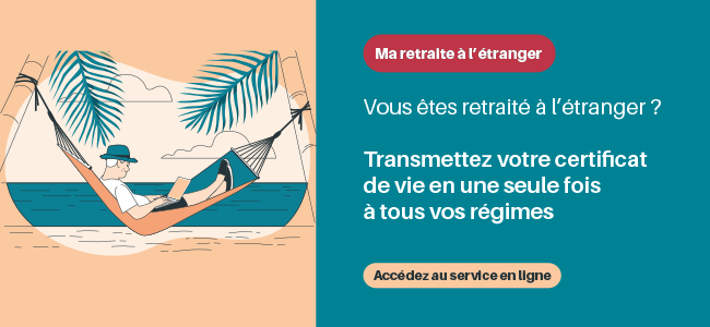 Lien vers le service Ma retraite à l'étranger pour effectuer vos démarches en ligne